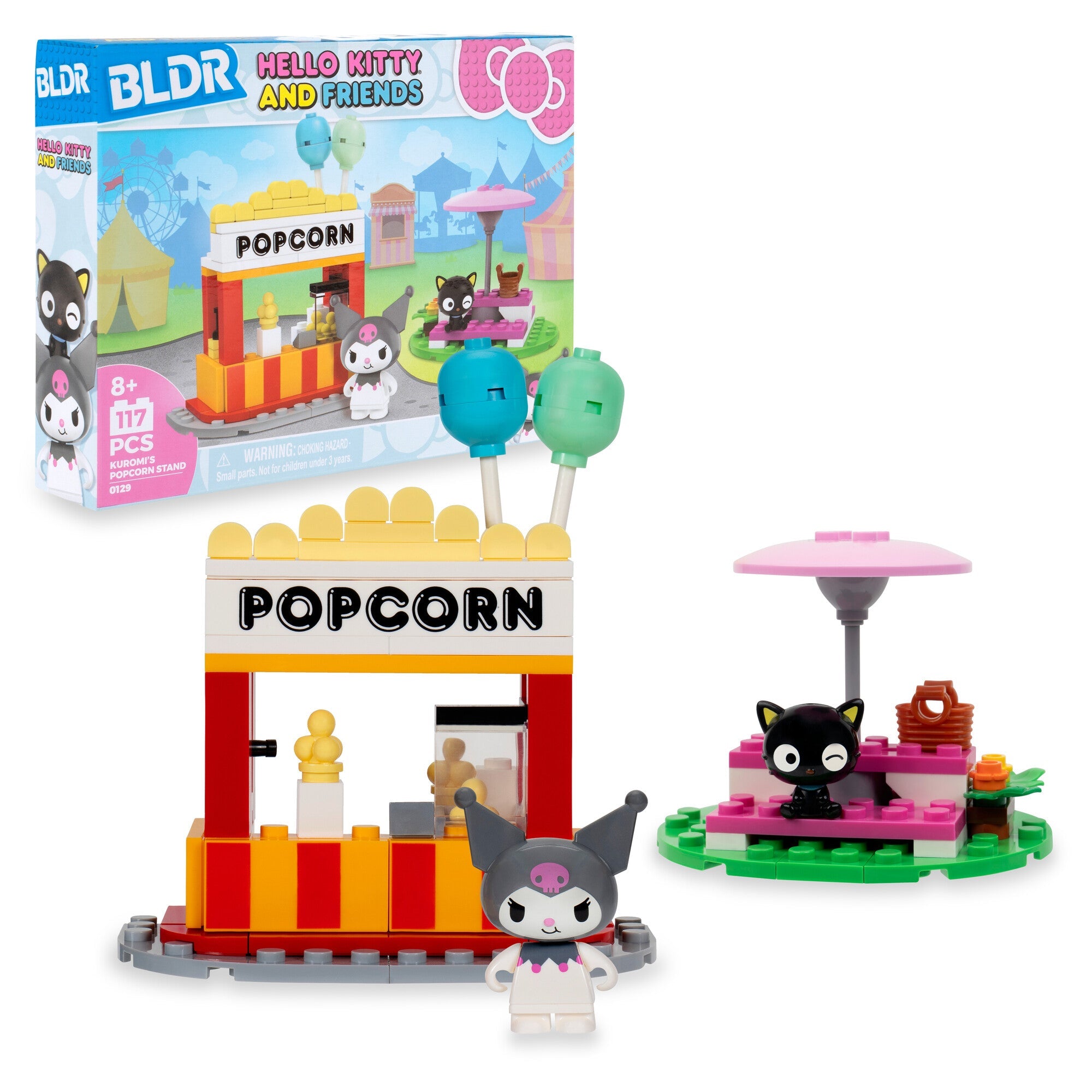 Hello Kitty and Friends Kuromi’s Popcorn Stand Building Set