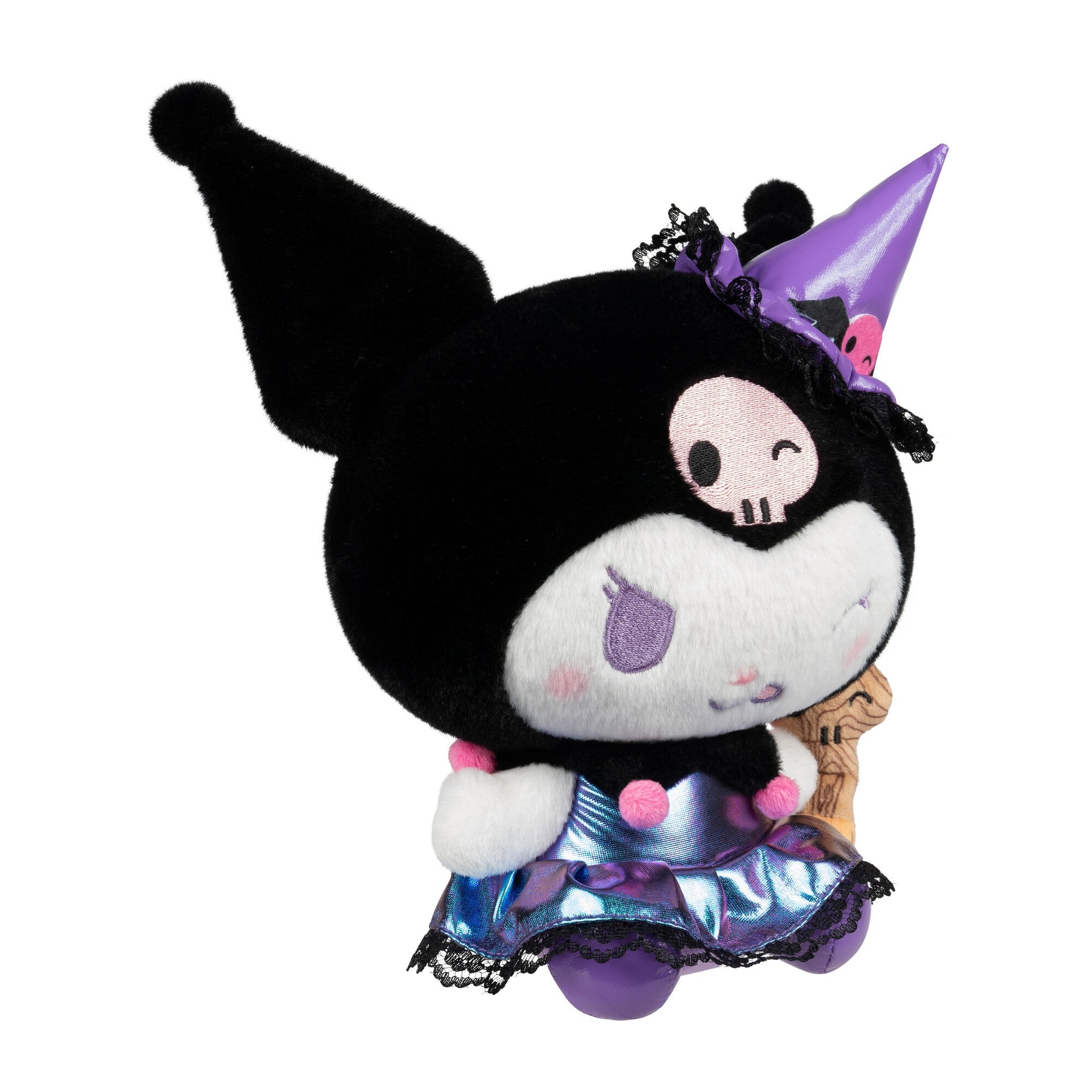 Hello Kitty and Friends 8-Inch Kuromi Halloween Plush Wearing a Witch Costume