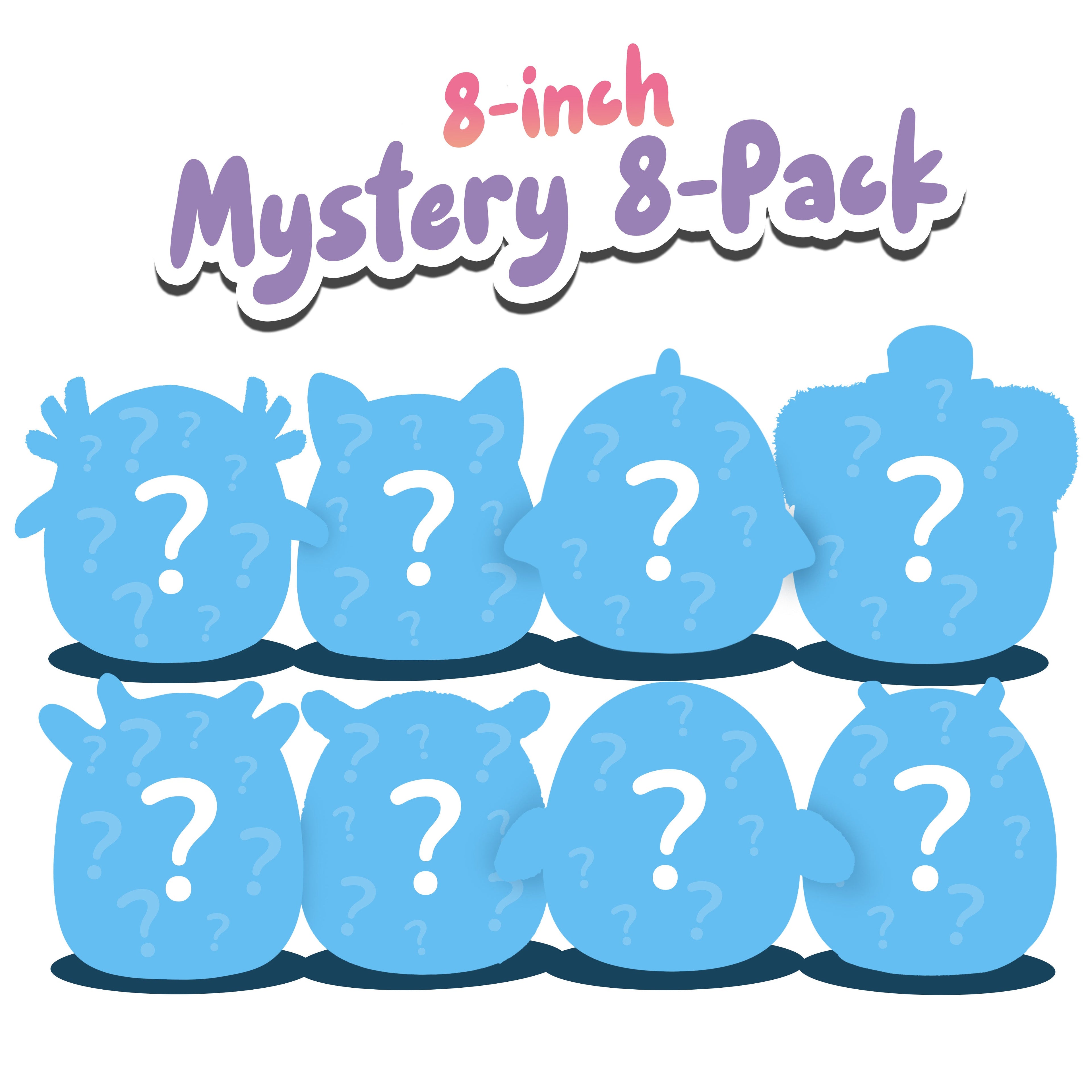 8-Inch Mystery Plush 8 Pack