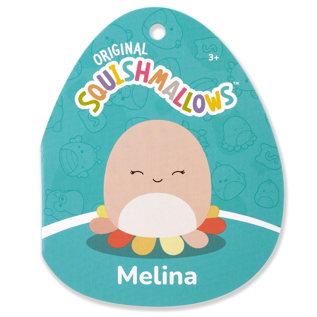 12-Inch Melina the Happy Peach Octopus