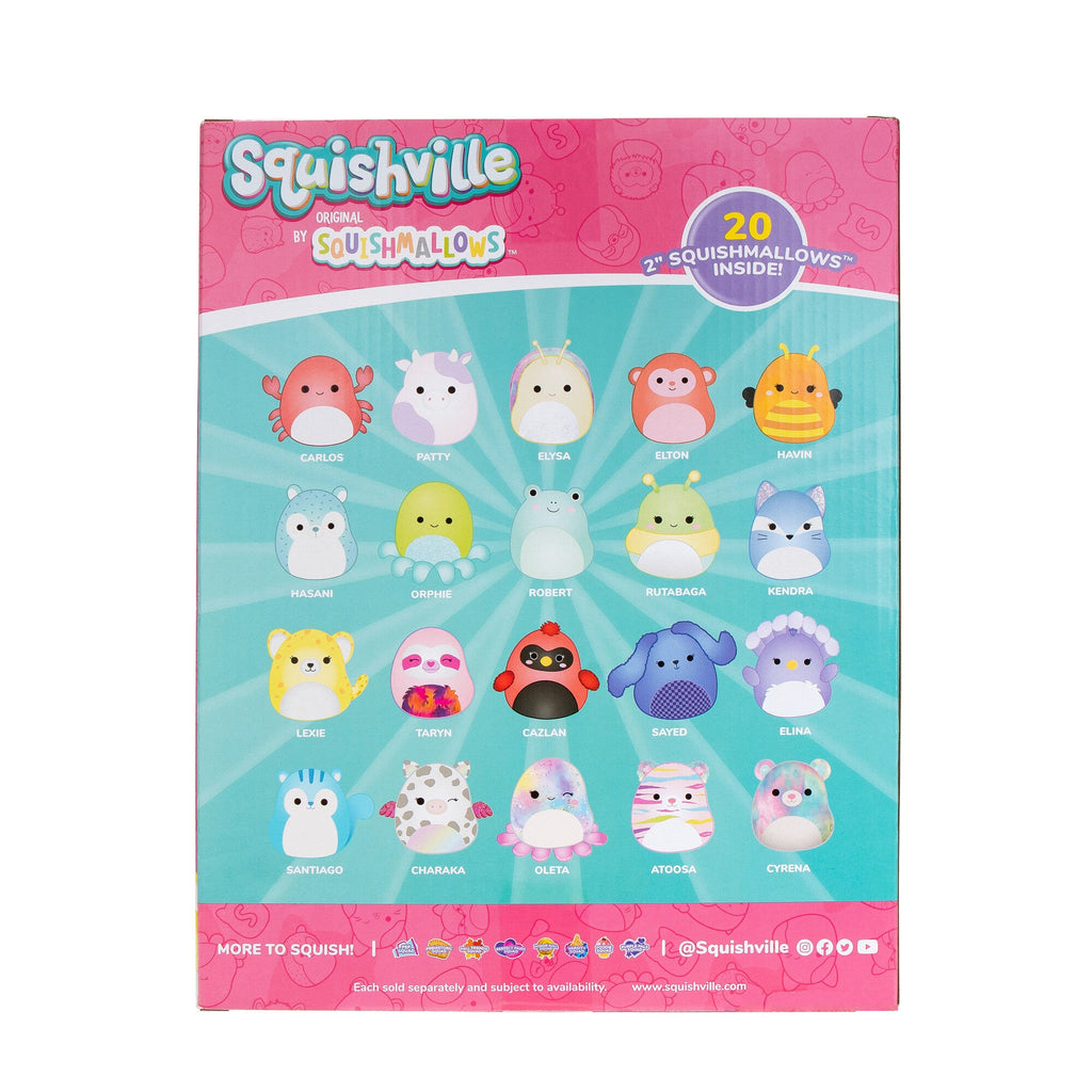 Squishville Play & Display Storage with 20 Squishmallows (4 Rare)