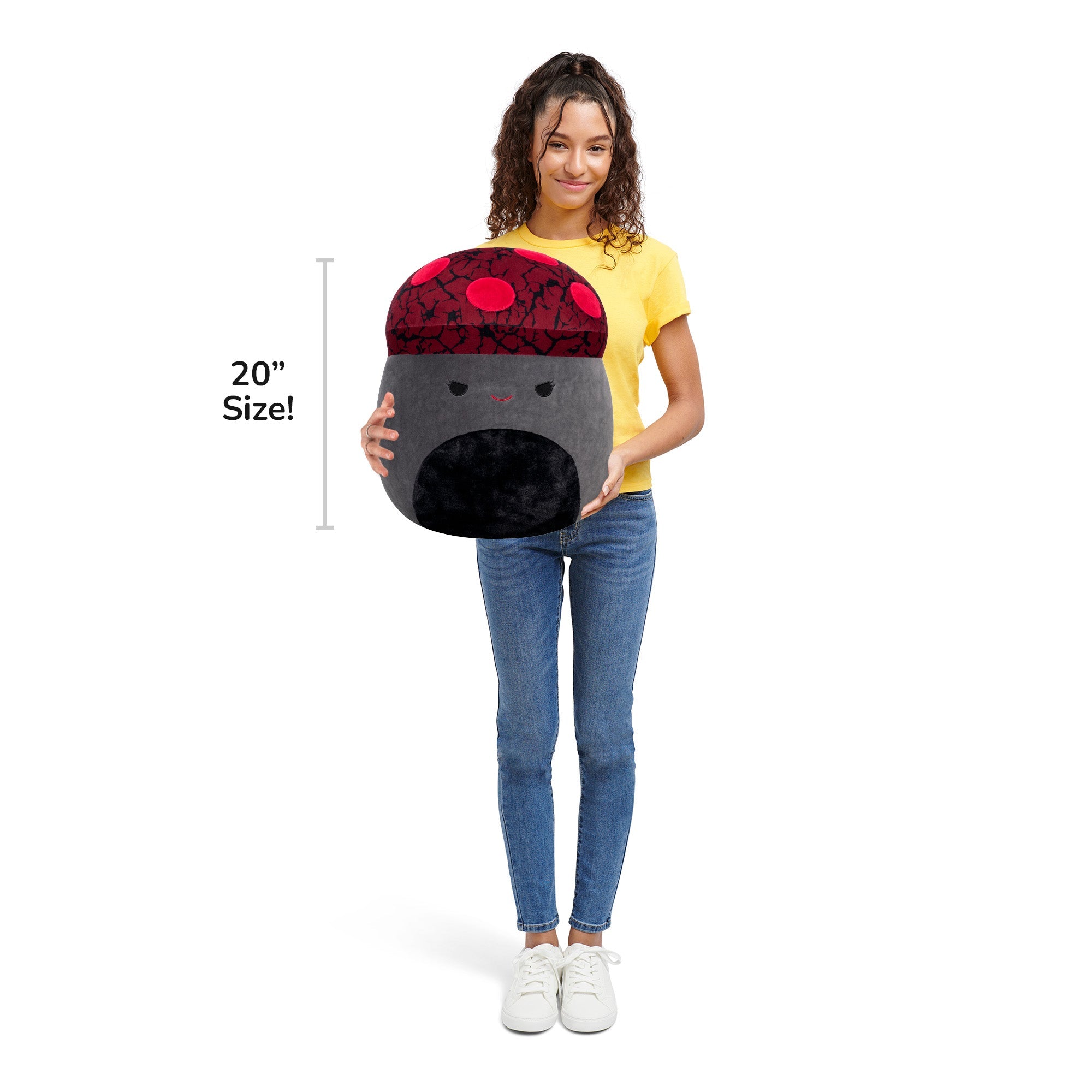 20-Inch Gert the Maroon and Black Mushroom