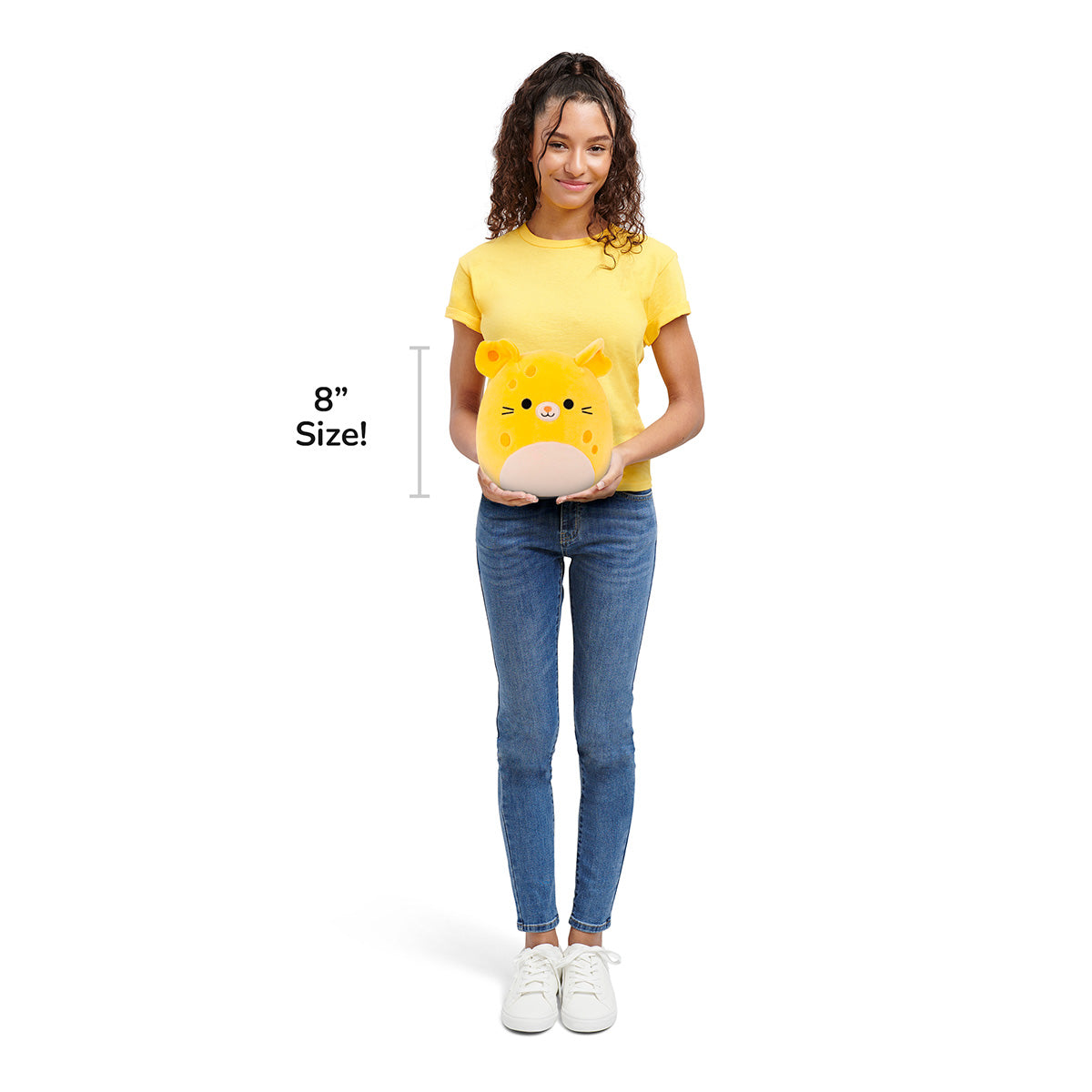 8-Inch Amelia the Yellow Cheese Mouse