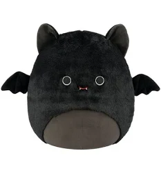 Squishmallows FuzzAMallow Official 12 inch Emily the Black Bat