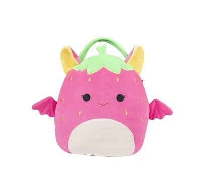 Target Squishmallow Gwendolyn the Neon Strawberry Bat Halloween Treat Pail